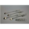 Image 1 : A set of four George III silver Old English pattern table forks by Hester Bateman, London 1790, cre.