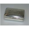 Image 1 : A George IV silver vinaigrette by Thomas Newbold, Birmingham 1822, of rectangular shape, foliate an.