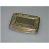 Image 1 : A silver gilt vinaigrette, incompletely marked, rectangular, the engine turned cover with fruiting..