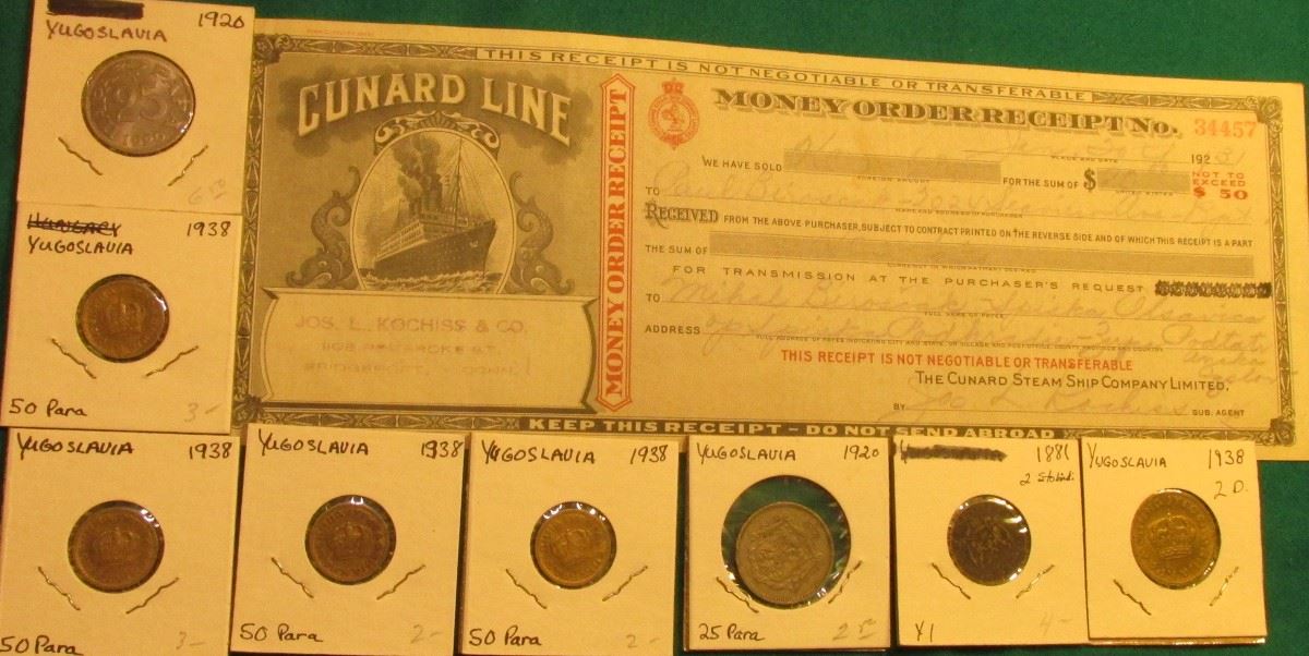 1931 The Cunard Steam Ship Company Limited Money Order - image 1 1931 the cunard steam ship company limited money order receipt