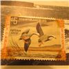 Image 1 : RW39 Unsigned but stained U.S. Department of the Interior Migratory Bird Hunting Stamp. Gum.