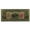 Image 1 : 1901 $10 United States Note Bison VG