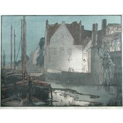 Sir Frank Brangwyn (1867-1956) and Yoshijuro Urushibara (1888-1953) The Bridge of the Predikheren,..