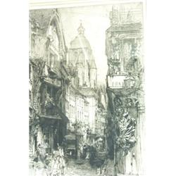 Hedley Fitton, RE (1859-1929) Tour de l'Horloge, Amboise, signed lower right "Hedley Fitton", etchin