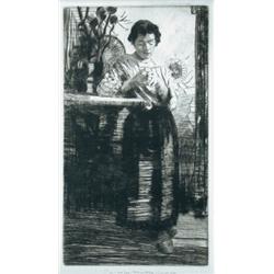 William Lee-Hankey, RWS, RI, ROI, RE (1860-1952) La Bague, signed in pencil centre bottom "W Lee Han