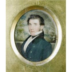 American School (19th Century) Portrait of a Gentleman on ivorine, 8 x 6cm  £250-350...