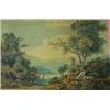 Image 1 : Dominic Serres (1722-1793) Lakeland Landscape with Travellers on a Path, signed lower left "D M Serr