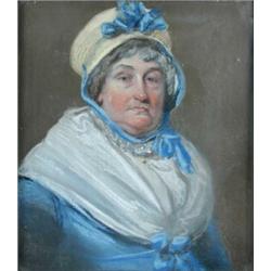 English School (18th Century) Portrait of Mrs Botham (nee Hallam), of Worksop Manor Farm; and Portra