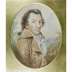 Circle of Archibald Skirving (1749-1819) A Portrait of Bertram Mitford Esq (1749-1800), watercolour.