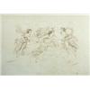 Image 1 : Alfred Downing Fripp, RWS (1822-1895) Maidens Dancing, signed lower right "A D Fripp 1839", pen and.