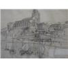 Image 1 : Frank Lewis Emanuel (1866-1948) Le Treport, signed lower right "Frank L Emanuel", pencil, 21 x 29cm.