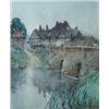 Image 1 : George Nicholls (19th Century) The Old Bridge, Tewkesbury, signed lower right, "Geo. F. Nicholls" Wa