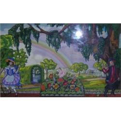 Sergei Iurevich Soudeikine (1883-1946) The Rainbow in the Garden, signed both lower left and lower..