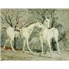 Image 1 : James Gorman (20th Century) Meeting the Silver Brumby, signed lower right "James Gorman", watercolo.