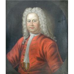 Christopher de Laffontaine (18th Century) Portrait of Francis Brown Esq of Greatford Hall, Lincolnsh