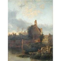 John Berney Crome (1794-1842) St Martin's Gate, Norwich, oil on canvas, 48 x 35cm £3,500-4,500...