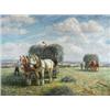 Willy Thurm (Danish, 1880) Haymaking, signed lower right "Thurm", oil on canvas, 58 x 78cm £300-400.