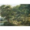 Image 1 : Hendrik Barend Koekkoek (1849-1909) A Woman at a Well with Sheep in a Wooded Landscape; and Travelle