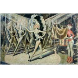 Anna Katrina Zinkeisen (1901-1976) At the Circus, oil on canvas, 51 x 76cm £400-500...