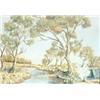 Image 1 : F S Buckley (20th Century) Billabong, signed lower right "F S Buckley", oil on canvas, 39 x 49cm £8.