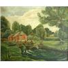 Image 1 : Kathleen Tyson (20th Century) The Water Mill, signed lower right "K Tyson", oil on canvas, 62 x 75cm