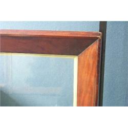 A 19th Century mahogany frame, sight size 46 x 59cm  £100-200...