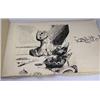 Image 1 : Daphne M Baldwin, her book of cartoon sketches, mainly in Indian ink and of characters from World W.