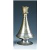 Image 1 : An early 19th century Ottoman bronze hookah base, the nozzle above disc knop and trumpet sides engr.
