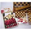 Image 1 : A collection of chess related items, to include: seven various boards, a bezique marker, eight near.