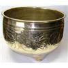 Image 1 : An early 20th century Chinese polished bronze planter, the rounded cylindrical sides chased with a..