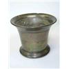 Image 1 : An 18th century bronze mortar with reed turned flared sides and foot, 13.5cm diameter  £50-70...