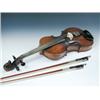 Image 1 : A late 19th century violin,   'Copie De Deconeti (Michel) Venise 1742' in travelling case with two..