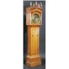 Image 1 : Bagnall, Dudley. A George III oak longcase clock, the hood with broken pediment, three gilt urn fin.