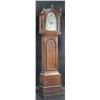 Image 1 : Richd. Reed Chelmsford. An oak longcase clock, the break arch hood with three brass ball finials an.