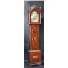 Image 1 : An 18th century mahogany cased eight day longcase clock, the finial mounted pierced pediment above..