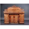 Image 1 : A Victorian mahogany sideboard, the upper section with scroll carved shaped solid back above a rect.