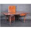Image 1 : A Regency mahogany concertina action extending dining table, the rounded rectangular top incorporat.