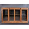 Image 1 : A Victorian oak inverted breakfront floor standing bookcase, the shaped top above a beaded frieze a.
