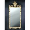 Image 1 : A late 18th/early 19th century carved wood gilt and gesso wall mirror, the rectangular plate within.