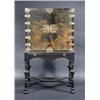 Image 1 : A Chinoiserie decorated lacquered cabinet on stand, the upper section with a pair of brass mounted..