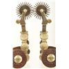 Image 2 : Unworn Lytle & Mourer Marked Silver Mounted Spurs