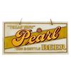 Image 1 : Pearl Beer Reverse Painted Glass Sign