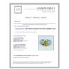 Image 3 : 14K WHITE GOLD RING 4.1 GRAM  DIAMOND 0.33CT YELLOW SAPPHIRE 1.65CT