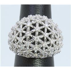 14K WHITE GOLD RING 11.10GRAM DIAMOND 0.91CT