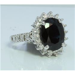 14K:5.5g/Diamond:0.89ct/Sapphire:4.9ct