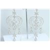 Image 1 : Hand Made  Chandelier Earring 14K WHITE GOLD EARRING  41.43GRAM