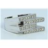 Image 2 : 14K WHITE GOLD RING 11.39 GRAM  DIAMOND 0.74CT