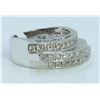 Image 4 : 14K WHITE GOLD RING 11.39 GRAM  DIAMOND 0.74CT