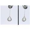 Image 2 : 14K WHITE GOLD EARRING 2.80GRAM  DIAMOND 0.76CT