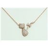 Image 2 : 14K ROSE GOLD PENDANT  3.1g/Diamond 0.5ct
